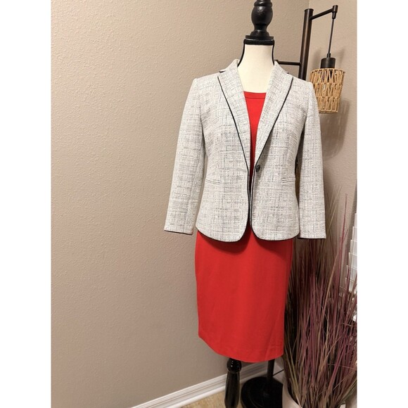 J. Crew Dress Red Sleeveless Lined Sheath Size 4 NWT - Picture 3 of 9